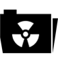 Icon Dokumentenmappe radioaktiv