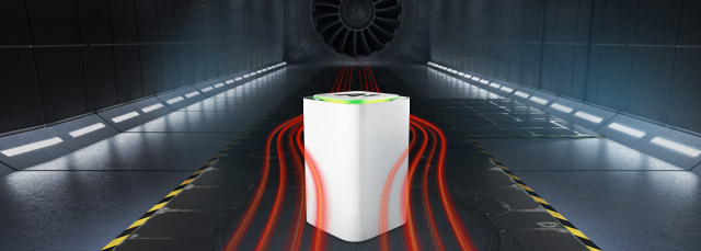 A1 Net Cube im Windkanal